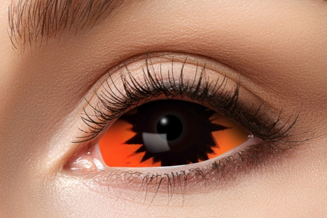 YRISMA –Sclera 6 Lentille Orange Demon