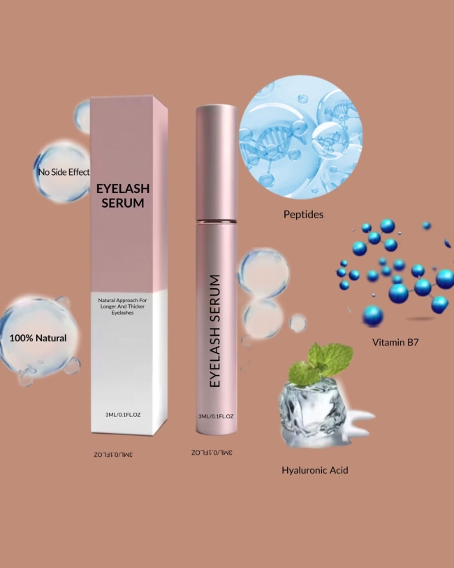 Sérum pour Cils – Soin Fortifiant aux Peptides &amp; Biotine