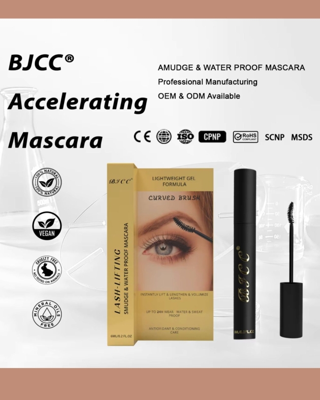 Mascara Vegan Waterproof 4D – Volume &amp; Longueur